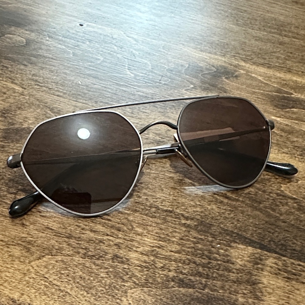 Giorgio Armani Stylish Brown Aviator Sunglasses